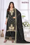 Safina By Banwery Chinon With Embroidered Kurti With Bottom Dupatta Suppliers In India